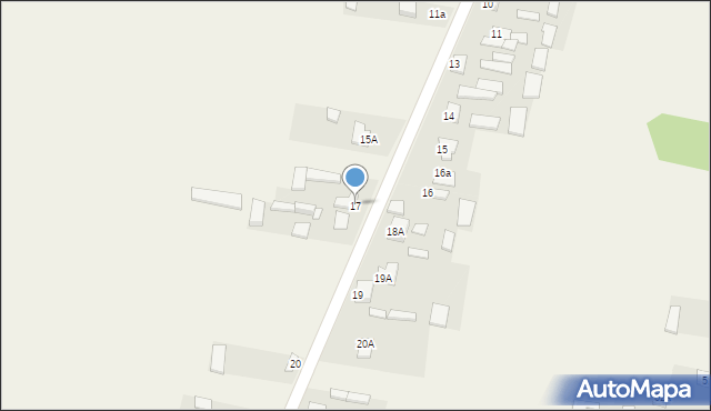 Mirzec-Poddąbrowa, Mirzec-Poddąbrowa, 17, mapa Mirzec-Poddąbrowa