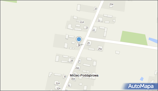 Mirzec-Poddąbrowa, Mirzec-Poddąbrowa, 26, mapa Mirzec-Poddąbrowa