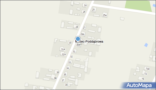 Mirzec-Poddąbrowa, Mirzec-Poddąbrowa, 30A, mapa Mirzec-Poddąbrowa