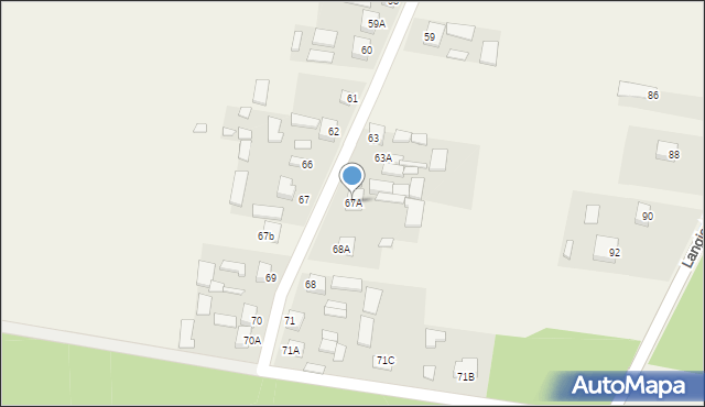 Mirzec-Poddąbrowa, Mirzec-Poddąbrowa, 67A, mapa Mirzec-Poddąbrowa