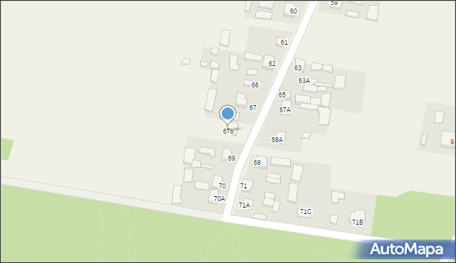Mirzec-Poddąbrowa, Mirzec-Poddąbrowa, 67b, mapa Mirzec-Poddąbrowa