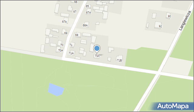 Mirzec-Poddąbrowa, Mirzec-Poddąbrowa, 71C, mapa Mirzec-Poddąbrowa