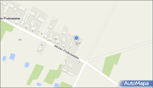 Mirzec-Podkowalów, Mirzec-Podkowalów, 2a, mapa Mirzec-Podkowalów