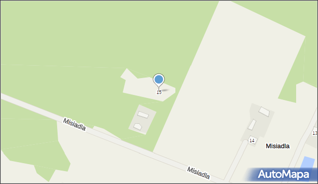 Misiadla, Misiadla, 15, mapa Misiadla