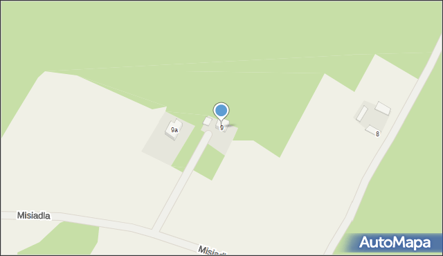 Misiadla, Misiadla, 9, mapa Misiadla