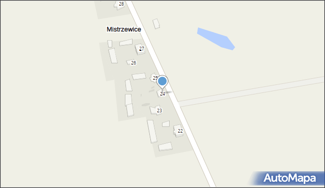 Mistrzewice, Mistrzewice, 24, mapa Mistrzewice