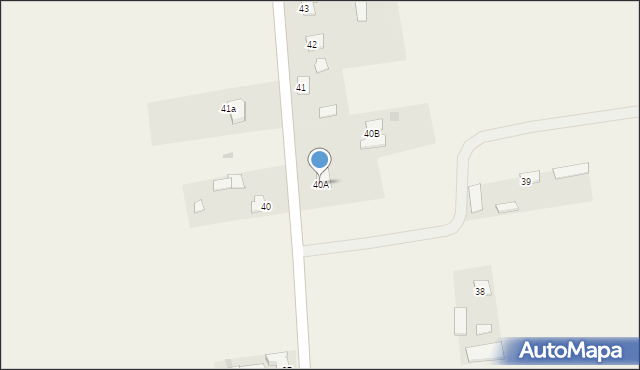 Mistrzewice, Mistrzewice, 40A, mapa Mistrzewice