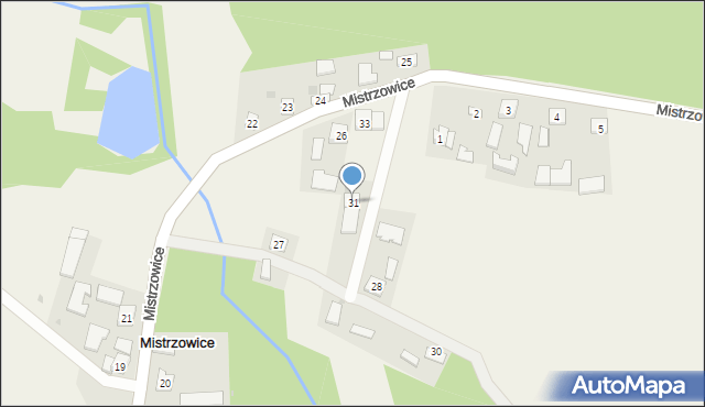 Mistrzowice, Mistrzowice, 31, mapa Mistrzowice