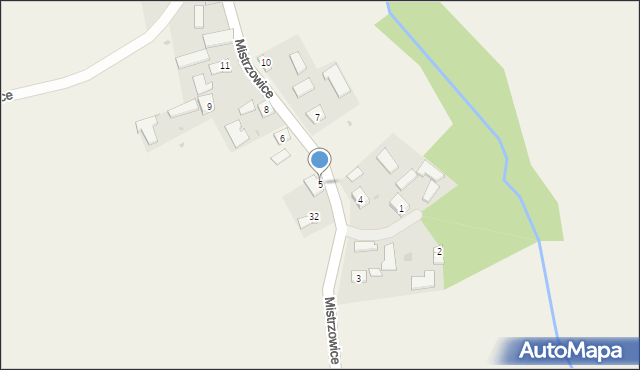 Mistrzowice, Mistrzowice, 5, mapa Mistrzowice