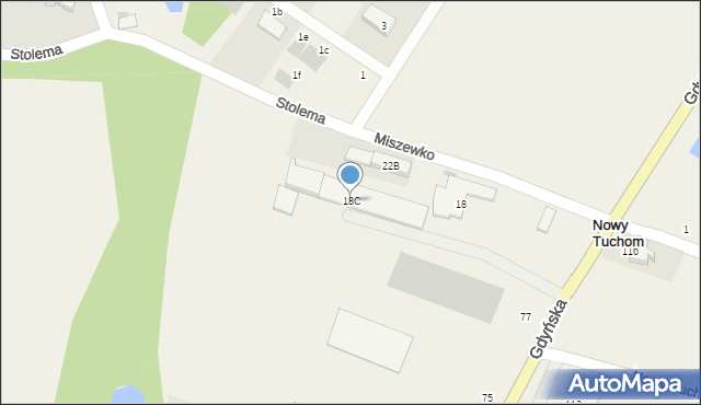 Miszewko, Miszewko, 18C, mapa Miszewko