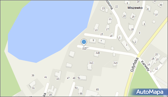 Miszewko, Miszewko, 31D, mapa Miszewko