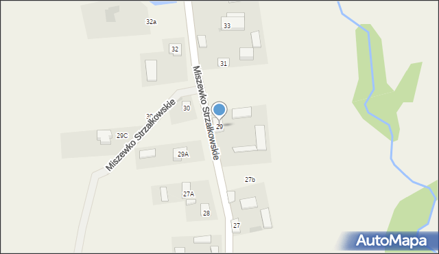 Miszewko Strzałkowskie, Miszewko Strzałkowskie, 29, mapa Miszewko Strzałkowskie