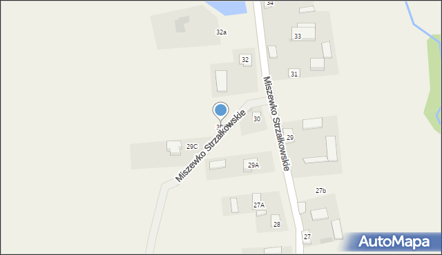 Miszewko Strzałkowskie, Miszewko Strzałkowskie, 30A, mapa Miszewko Strzałkowskie