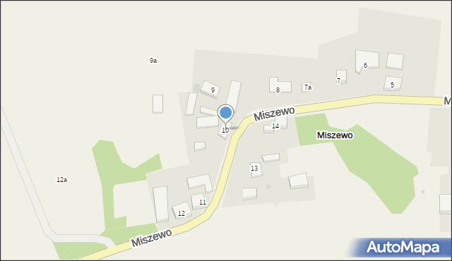 Miszewo, Miszewo, 10, mapa Miszewo