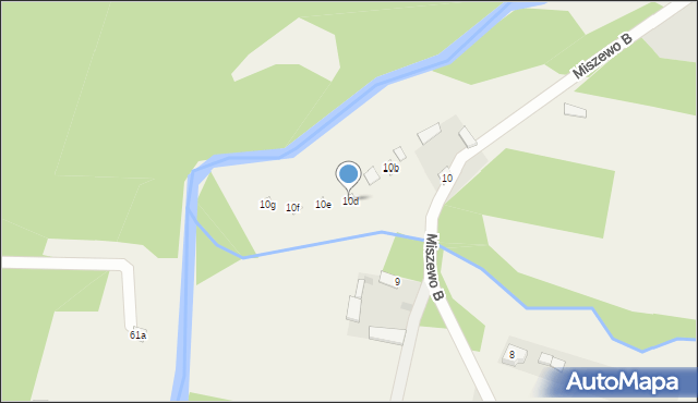 Miszewo B, Miszewo B, 10d, mapa Miszewo B