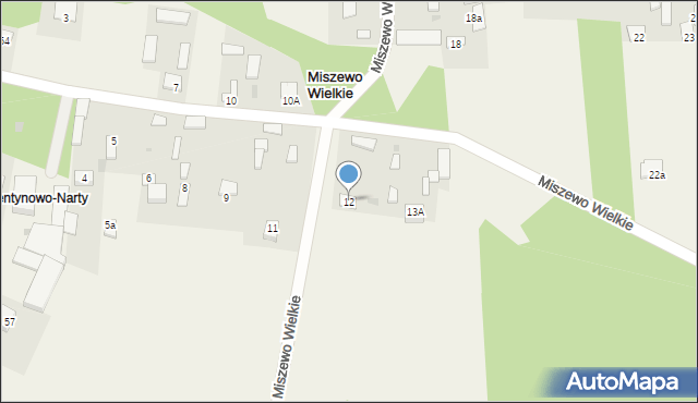 Miszewo Wielkie, Miszewo Wielkie, 12, mapa Miszewo Wielkie