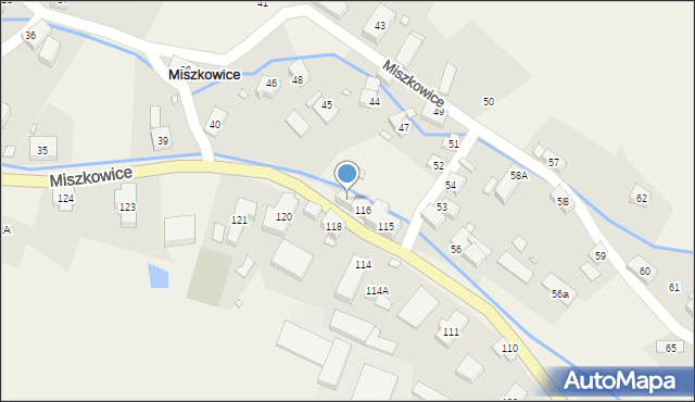 Miszkowice, Miszkowice, 117, mapa Miszkowice