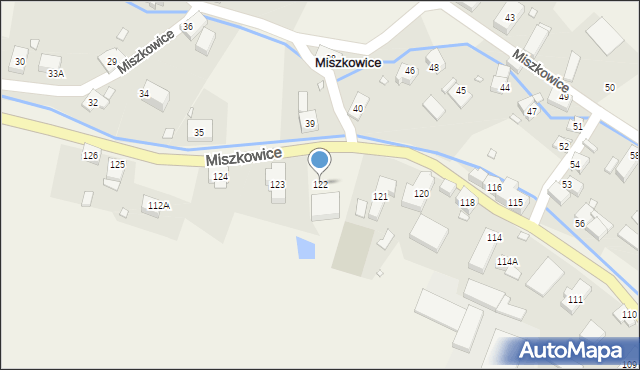 Miszkowice, Miszkowice, 122, mapa Miszkowice