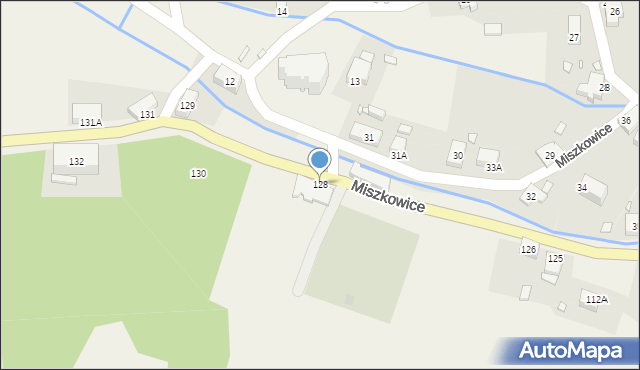 Miszkowice, Miszkowice, 128, mapa Miszkowice