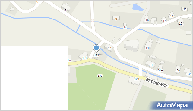 Miszkowice, Miszkowice, 129, mapa Miszkowice