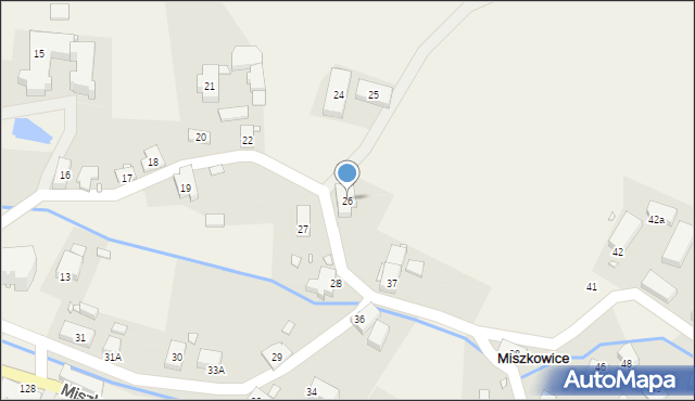 Miszkowice, Miszkowice, 26, mapa Miszkowice