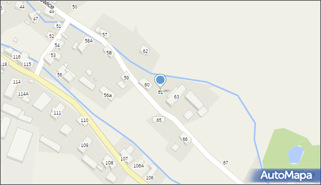 Miszkowice, Miszkowice, 61, mapa Miszkowice