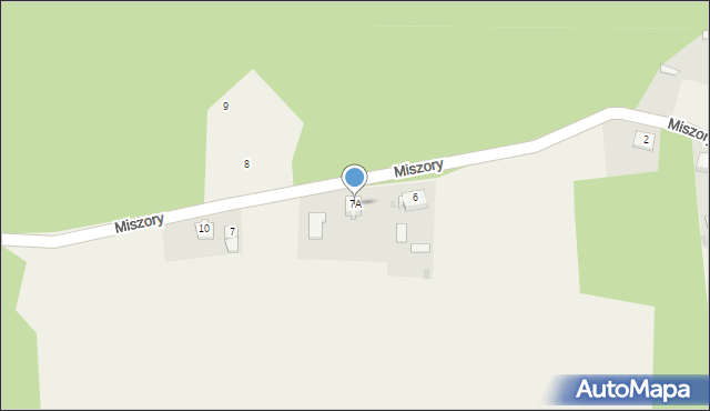 Miszory, Miszory, 7A, mapa Miszory