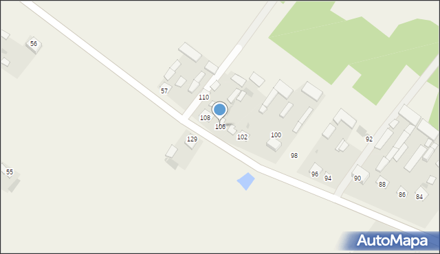 Mizary, Mizary, 106, mapa Mizary