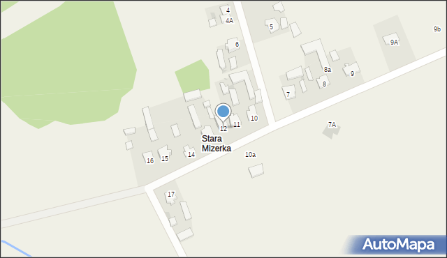 Mizerka, Mizerka, 12, mapa Mizerka