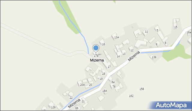 Mizerna, Mizerna, 17a, mapa Mizerna