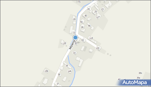 Mizerna, Mizerna, 32, mapa Mizerna