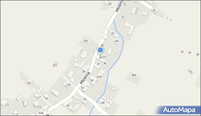 Mizerna, Mizerna, 37, mapa Mizerna