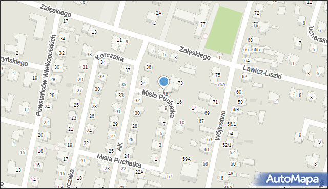 Mława, Misia Puchatka, 4, mapa Mława