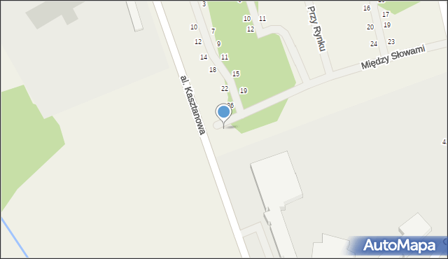 Młochów, Między Słowami, 39, mapa Młochów