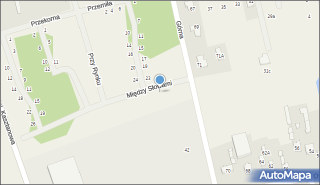 Młochów, Między Słowami, 5, mapa Młochów