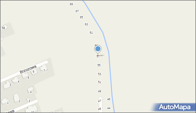 Modlniczka, Miodowa, 57, mapa Modlniczka