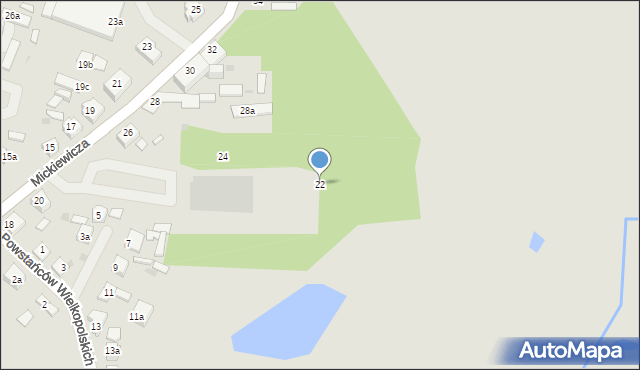 Mogilno, Mickiewicza Adama, 22, mapa Mogilno