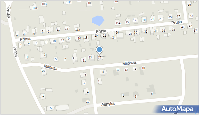 Mogilno, Miłosza Czesława, 15, mapa Mogilno