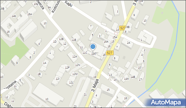 Morąg, Mickiewicza Adama, 12C, mapa Morąg