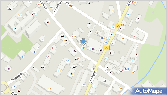 Morąg, Mickiewicza Adama, 11C, mapa Morąg