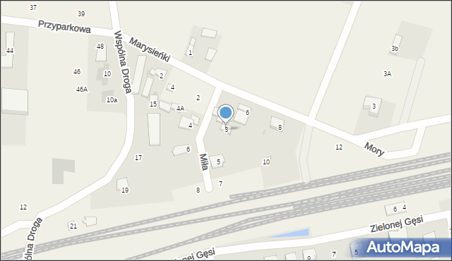 Mory, Miła, 3, mapa Mory