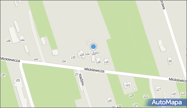 Mrozy, Mickiewicza Adama, 122, mapa Mrozy