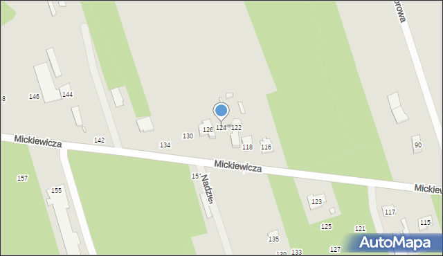 Mrozy, Mickiewicza Adama, 124, mapa Mrozy