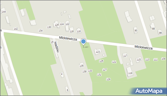 Mrozy, Mickiewicza Adama, 133, mapa Mrozy