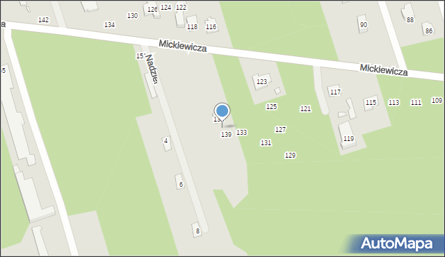 Mrozy, Mickiewicza Adama, 137, mapa Mrozy