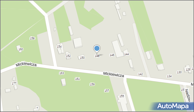 Mrozy, Mickiewicza Adama, 148, mapa Mrozy