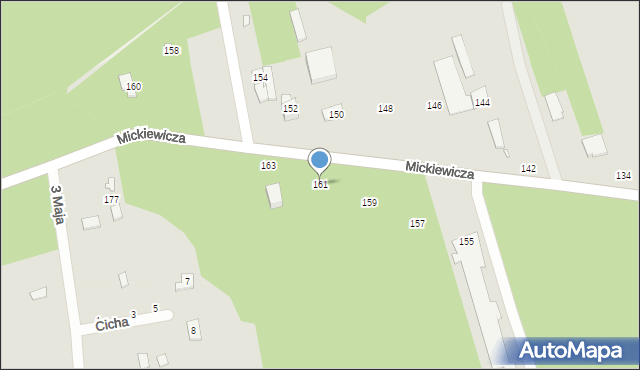 Mrozy, Mickiewicza Adama, 161, mapa Mrozy