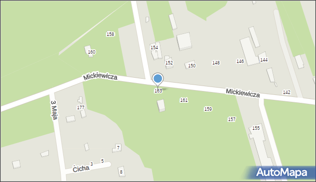 Mrozy, Mickiewicza Adama, 163, mapa Mrozy