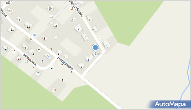 Mściszewo, Mieczykowa, 5, mapa Mściszewo