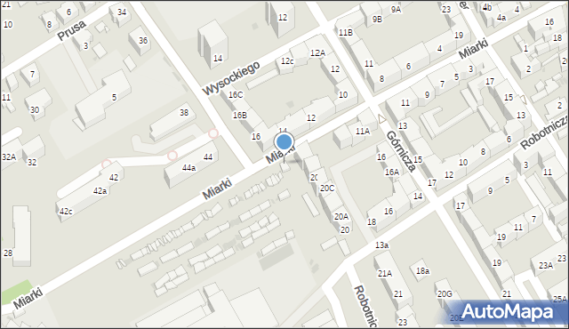 Mysłowice, Miarki Karola, 11d, mapa Mysłowice